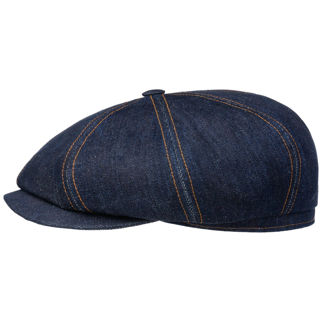 stetson Hatteras Sustainable Jeans Flat Cap Peter Forson Hat Shop